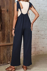Overall mit weitem Bein und Bindeband